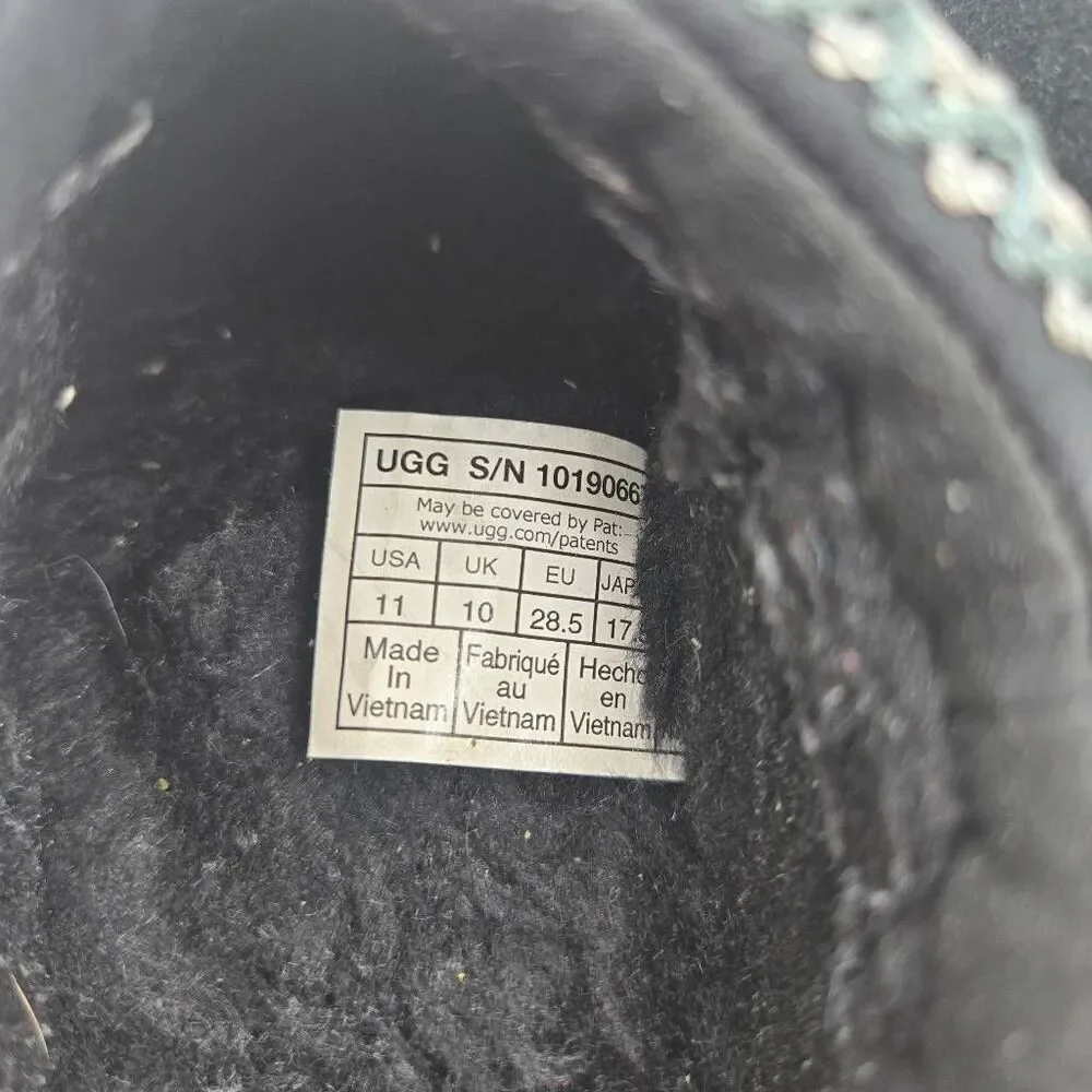 Ugg Tasman Size 11 Black Toddler Girls Boys